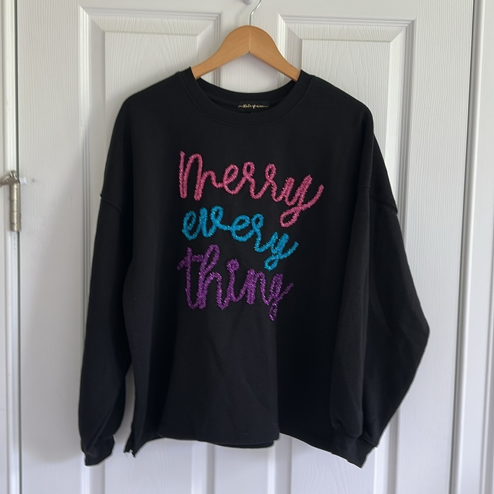 State of Mine Merry Every Thing Crewneck NWT
